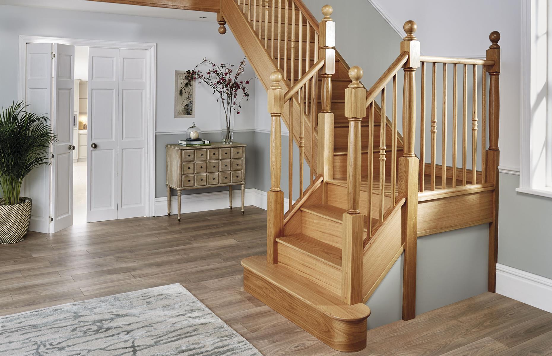 An oak wood staircase - Neville Johnson  - staircase ideas
